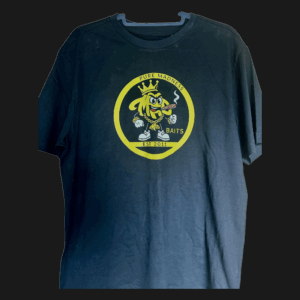 Black Mad T Shirt Mad Mark logo